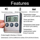 Remote Digital Cooking Food Meat Thermometer with Probe BBQ For Grill W0V8