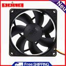 Mute Still 12V 80mm Computer PC Cooler Fan Fall 3/4-Pin Fan for PC Laptop