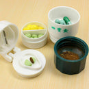Pill Medicine Crusher Grinder Splitter Tablet Divider W4V6 Layer Box K9A7