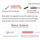 RISK Bicycle Shift Cable Set for MTB Bike Derailleur Wire Tube Line (Black)