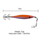 Squid Artificial Bait Jig Hook Octopus Cuttlefish Fishing Lure (Orange Sing