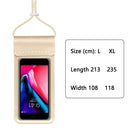 Waterproof Case Diving Drifting Touch Screen Mobile Phone Pouch Bag with Lany