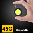 10W COB LED Mini Keychains Clip Flashlight 500lm Waterproof Pocket Working Lamp