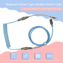 Coiling Mechanical Keyboard Aviation Connector Type-C USB Coiled Aviator Wire