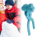 Dinosaur Snowball Maker Clip Outdoor Winter Snow Sand Mold Fun Toys (Blue)