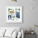 14CT Christmas Counted Partial Cross Stitch Embroidery DIY Cotton Needlework