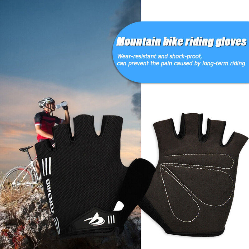 Bikeboy Anti-slip Outdoor Sports Half Finger Gloves Breathable Cycling Gloves