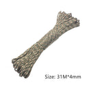 31 Meters Dia.4mm Paracord Parachute Cord Lanyard Outdoor Camping Climbing