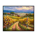 Full Embroidery Field Grape Rack Printed Cross Stitch 11CT 3 Beach Cotton Kit
