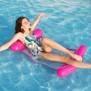 Water Hammock Inflatable Floating Swimming Pool Lounge Chair (Rose Red) Newly