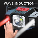 Flashlight Work Light Induction LED Headlight Night Running Fishing Headlamp