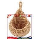 Hanging Basket Wall Planters Jute Teardrop Pot Holder for Fruits (27x26cm) Newly