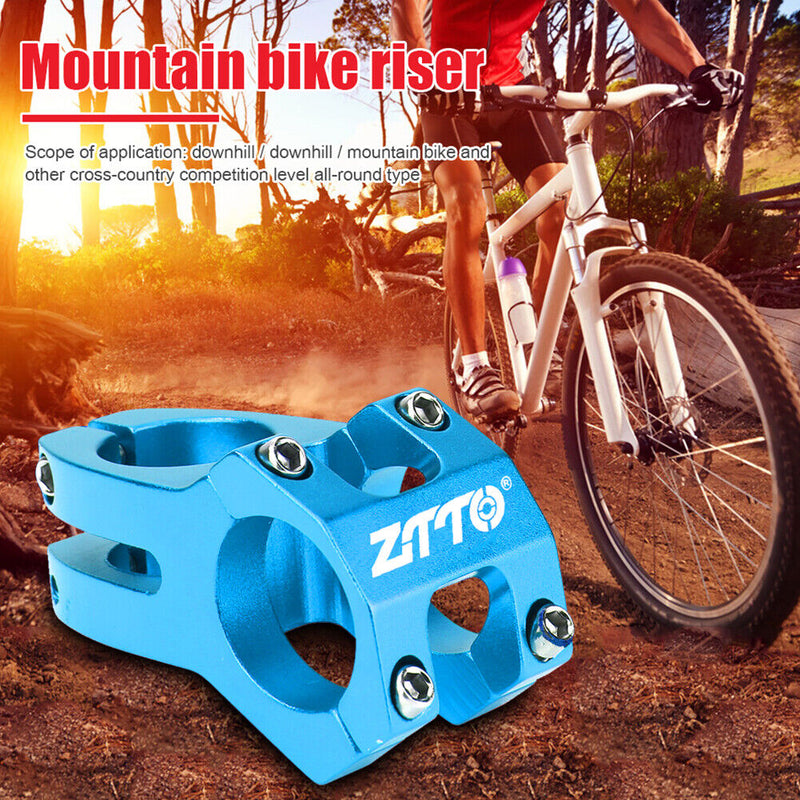 ZTTO Cycling Stem Bicycle Aluminium 31.8mm MTB Bike Handlebar Stem (Blue) Newly