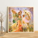 5D Rhinestone Pictures DIY Butterfly Fairy Full Round Drill Diamond Painting Kit