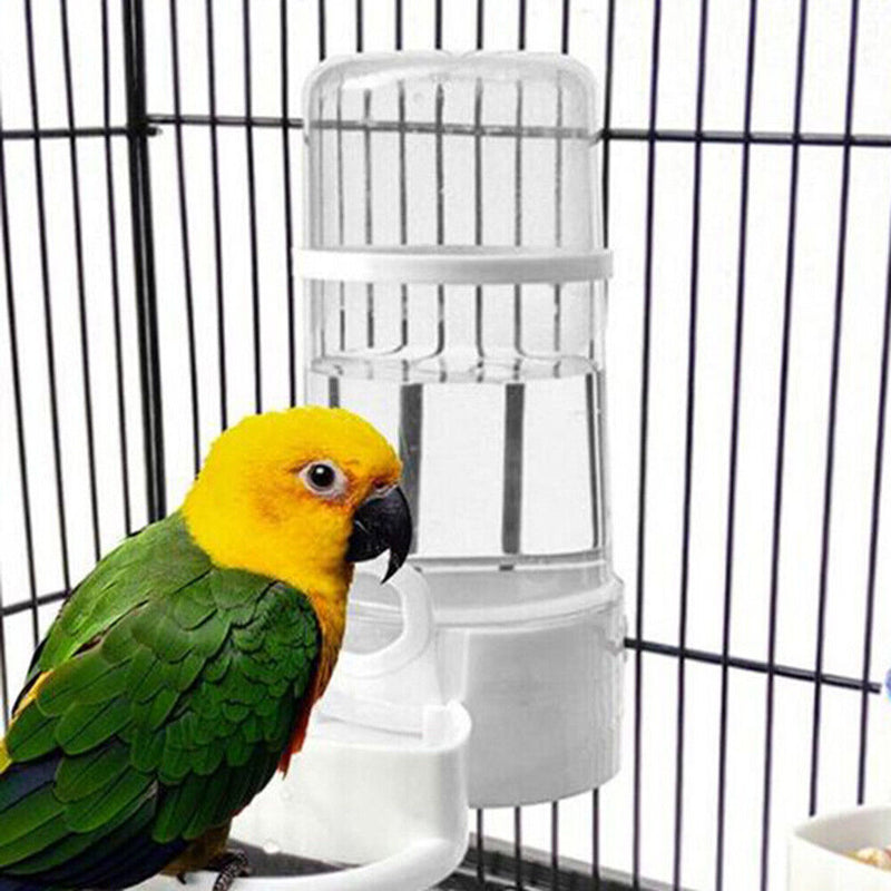 Pet Bird Water Drinker Container Birdcage Waterer Drinking Fountain Dispenser