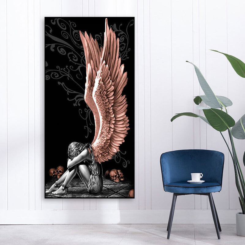 Angel Oil Paint By Numbers Kits DIY Handpainted on Canvas Wall Art Picture Craft