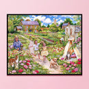 Full Embroidery Field Stamped DIY Cross Stitch Kits 11CT Needlework Home De