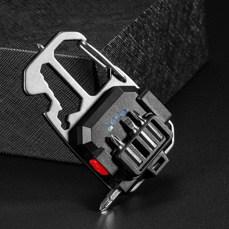 600LM IPX6 Mini LED Flashlight Multifunction Screwdriver Corkscrew Camping: