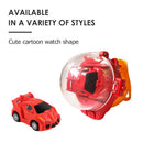 Mini Remote Control 2.4G Wrist Watch Racing Car 4CH RC Vehicle Toys (Red)