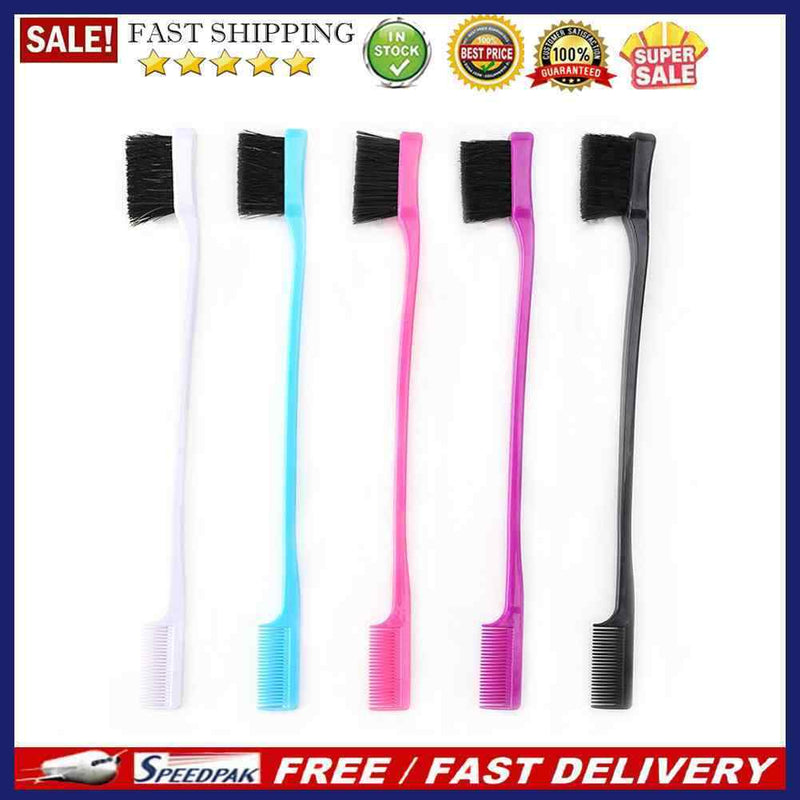 Double Sided Hair Edge Brush Hair Styling Hair Beauty Hairdress Comb (3pcs