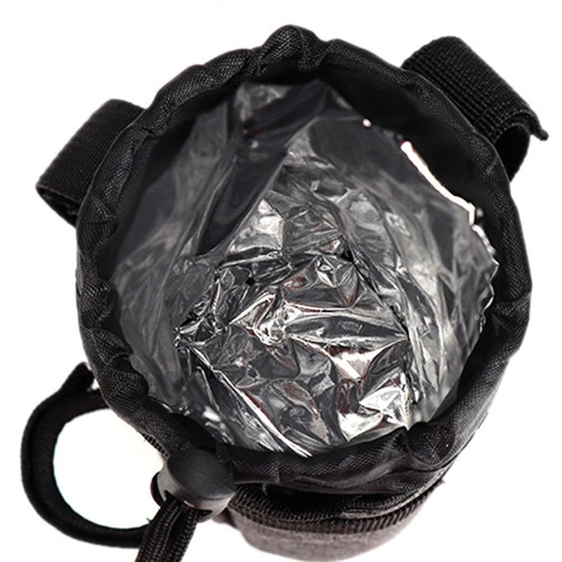 Bike Handlebar Stem Kettle Bag Cycling Insulated Water Bottle Pouch (Grey) Newly