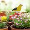 Soil Water Tester Bird Shape Flower Pot Moisture Sensor Farm Meter (Yellow)