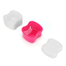 Denture Box Bathroom Travel Denture Cup False Tooth Cleaning Container (C) Newly