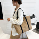 Large Capacity Women Handbag Summer Beach Bag Woven Handmade Straw Hollow Totes