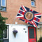 Elizabeth II Banner with Brass Grommets Street Patriotism Souvenir Printed Decor