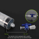 60ml MTB Road Bike Tubeless Tyre Sealant Injector Syringe Tool Kit (Blue) Newly