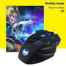 ZELOTES F-14 2.4GHz Wireless USB 2400DPI Adjustable Ergonomic Optical Mouse