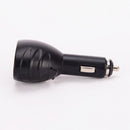 3in1 Car Cigarette 12V Dual USB Charger LED Thermometer Voltmeter Black