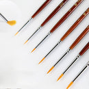 Paint Sable Hair Detail Drawing Acrylic Oil Painting Pen Nail Brushes