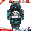 Outdoor Multifunction Waterproof Boy Sports Electronic Watches (Black)