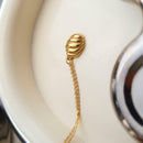 Minimalist Cute Ladies Small Oval Shape Croissant Pendants Necklace 2022 bes5