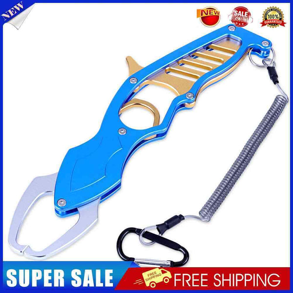 #A Aluminum Alloy Fish Lip Plier Outdoor Fish Controller Gear with Hand Rope