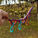 Colorful Tent Hanging Lanyard with Buckle Outdoor Camping Hiking Accessories