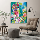 Painting By Numbers Kit DIY Birds Flowers Canvas Oil Art Picture Home Decor