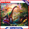 DIY Paint By Number Kit Dinosaur Animal Acrylic Paint Art Craft Decoration Gift