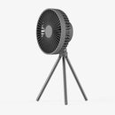 Desk Stand Air Cooling Fan Outdoor Camping Ceiling Fan (Dark Gray 4000mAh) Newly