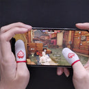 1 Pair Touch Screen Finger Gloves Fingertips Cover Washable for Mobile Gaming