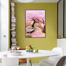 Full Square 5D DIY Diamond Painting Embroidery Cross Stitch Cherry Blossom Chair