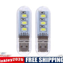 2pcs U Disk Shape LED USB Night Light Portable Mini Computer Lamp
