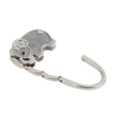 Metal Foldable Bag Hook Handbag Holder Elephant Shape Purse Hanger Table Ho