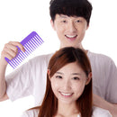 Smooth Comb Portable Wide Tooth Hairdressing Comb Pro Flat Comb (Purple) Newly