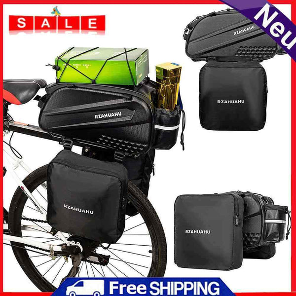 RZAHUAHU Bike Seat Tail Pouch Night Reflective Shoulder Bag Cycling Accessories