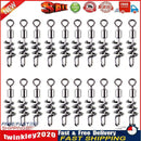 20pcs Fishing Barrel Bearing Swivels Stainless Steel Solid Ring (18mm) Newly