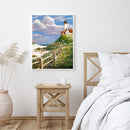 Full Round Drill Diamond Painting Seagull and Tower Pictures Handiwork Art