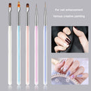 Nail Brush Manicure Gel Brush Transparent Aurora Macaron for Nail Art (A) Newly