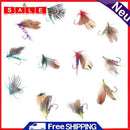 12pcs/Lot Set Various Dry Flies Trout Salmon Floating Insects T